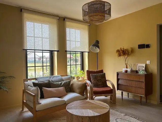 Bamboe rolgordijnen, geweven hout raamdecoratie