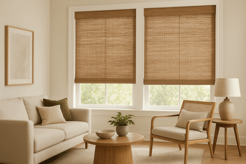 Geweven Hout raamdecoratie