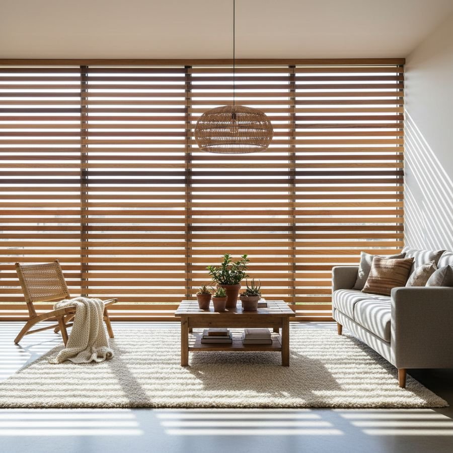 De beste houtsoorten voor duurzame houten jaloezieën