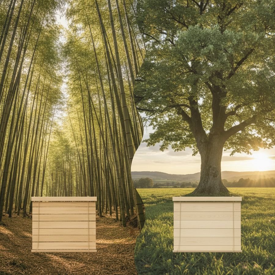 Bamboe versus lindehout bij houten jaloezieën